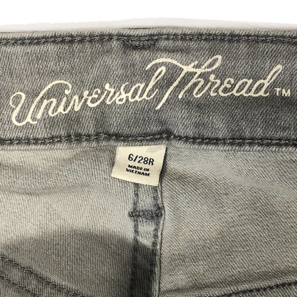 Universal Thread Womens Size 6 Light Gray High-Rise Skinny Jeans - Picture 6 of 11